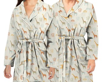 Kleding Unisex kinderkleding Pyjamas & Badjassen Jurken pasgeboren cadeau naam geborduurd cadeau baby badjas gepersonaliseerde baby badjas aangepaste giraffe baby capuchon handdoek badjas 