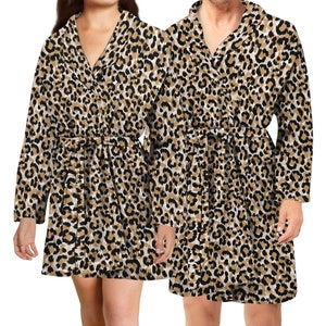 Leopard print top dressing gown australia