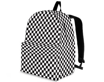 Checkered Backpack - Etsy