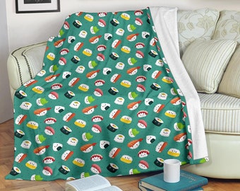 sushi pillow and blanket