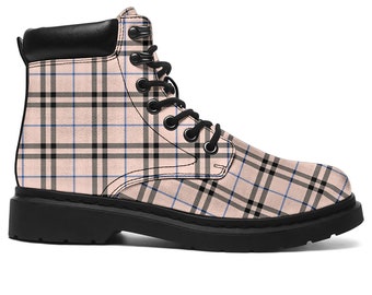 buffalo plaid duck boots