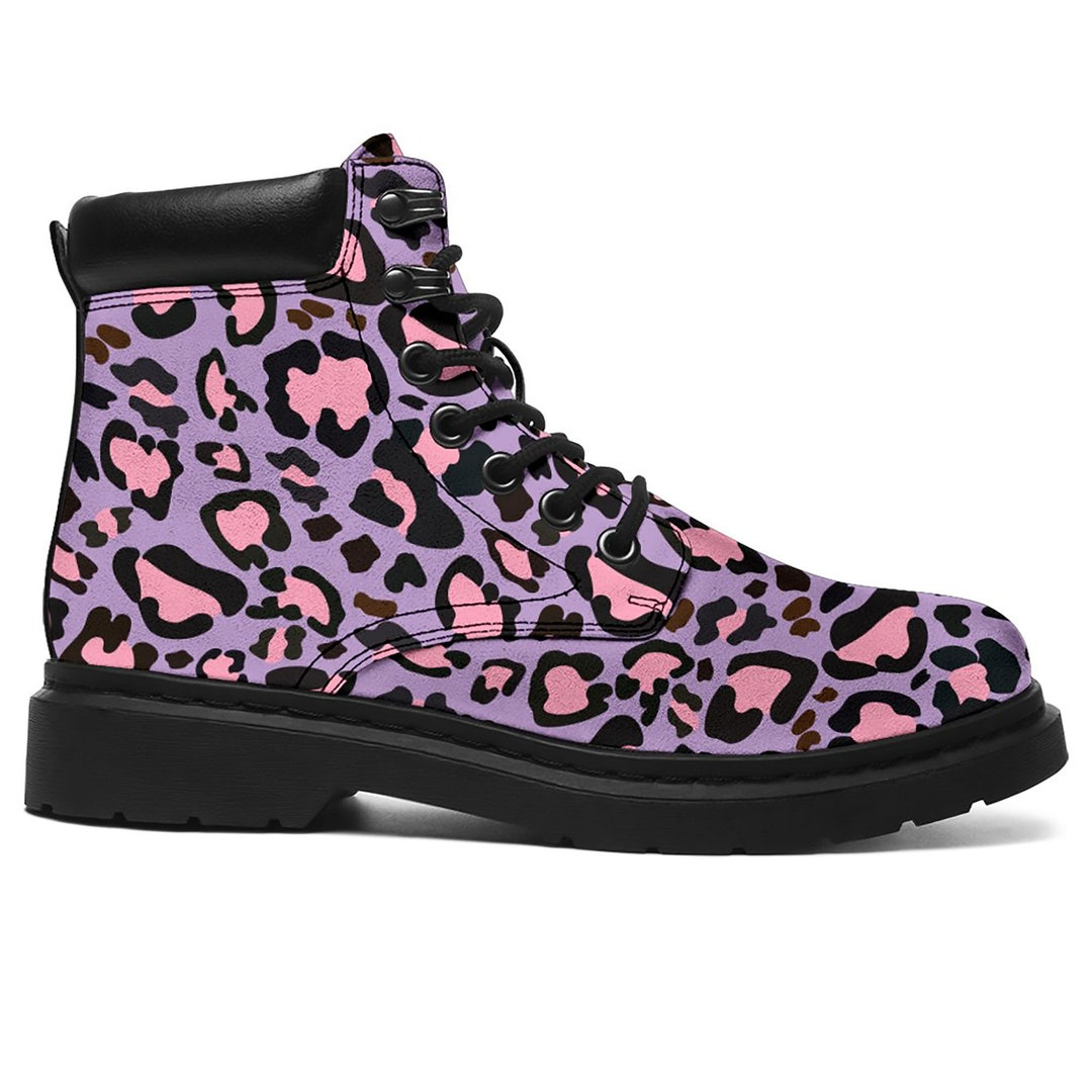 Leopard Winter Boots Leopard Pattern Booties Duck Boots Leopard Print