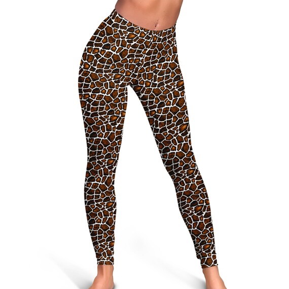 Cute Giraffe Print Leggings Giraffe 
