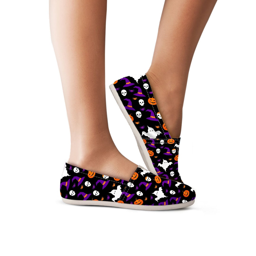 Halloween Slip on Shoes for Women Halloween Themed Sneakers Halloween