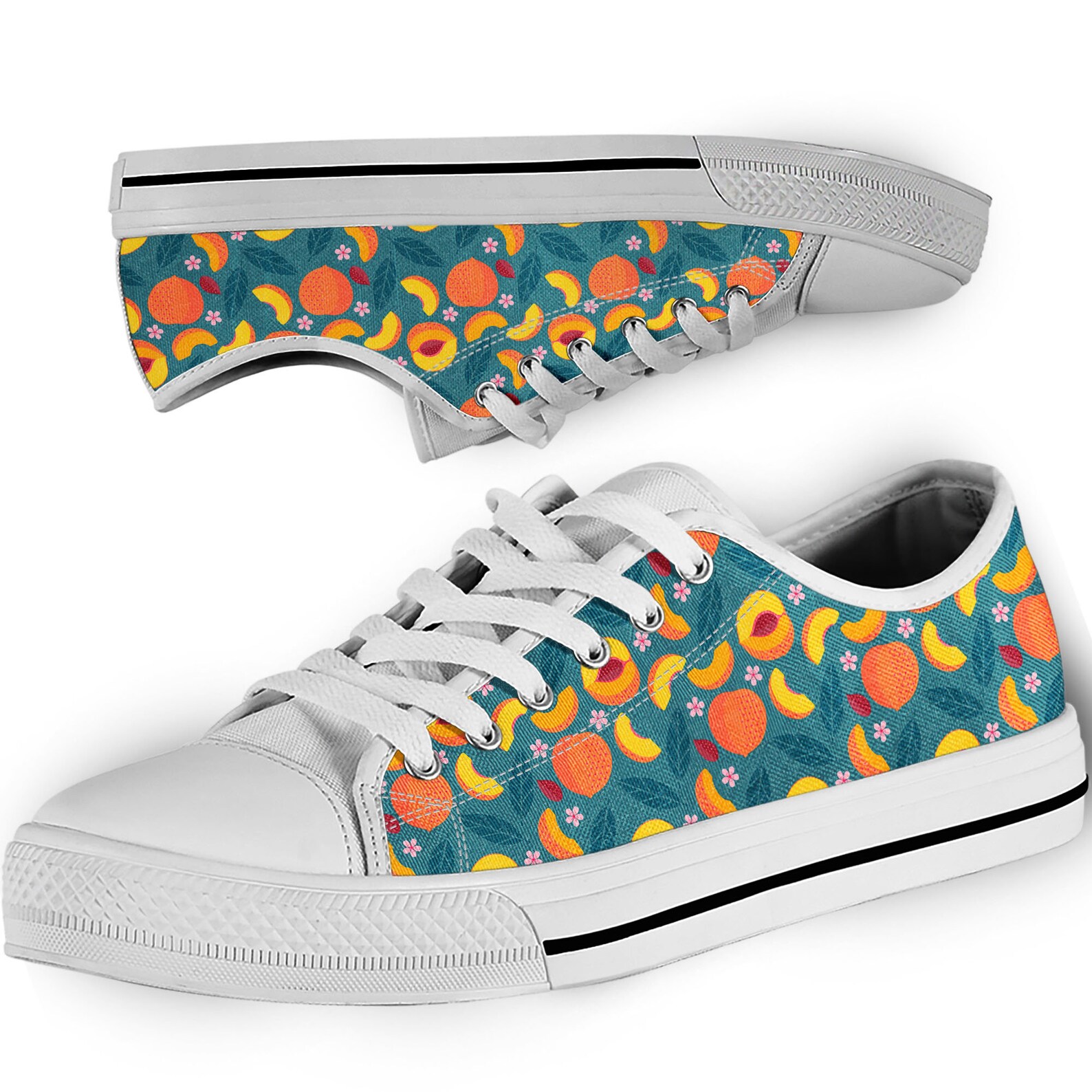 peach coloured trainers