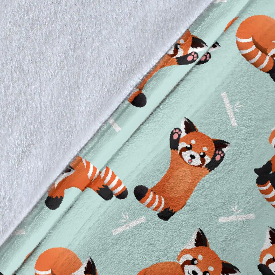 Cute Red Panda Blanket Red Panda Throw Blanket Red Panda Etsy