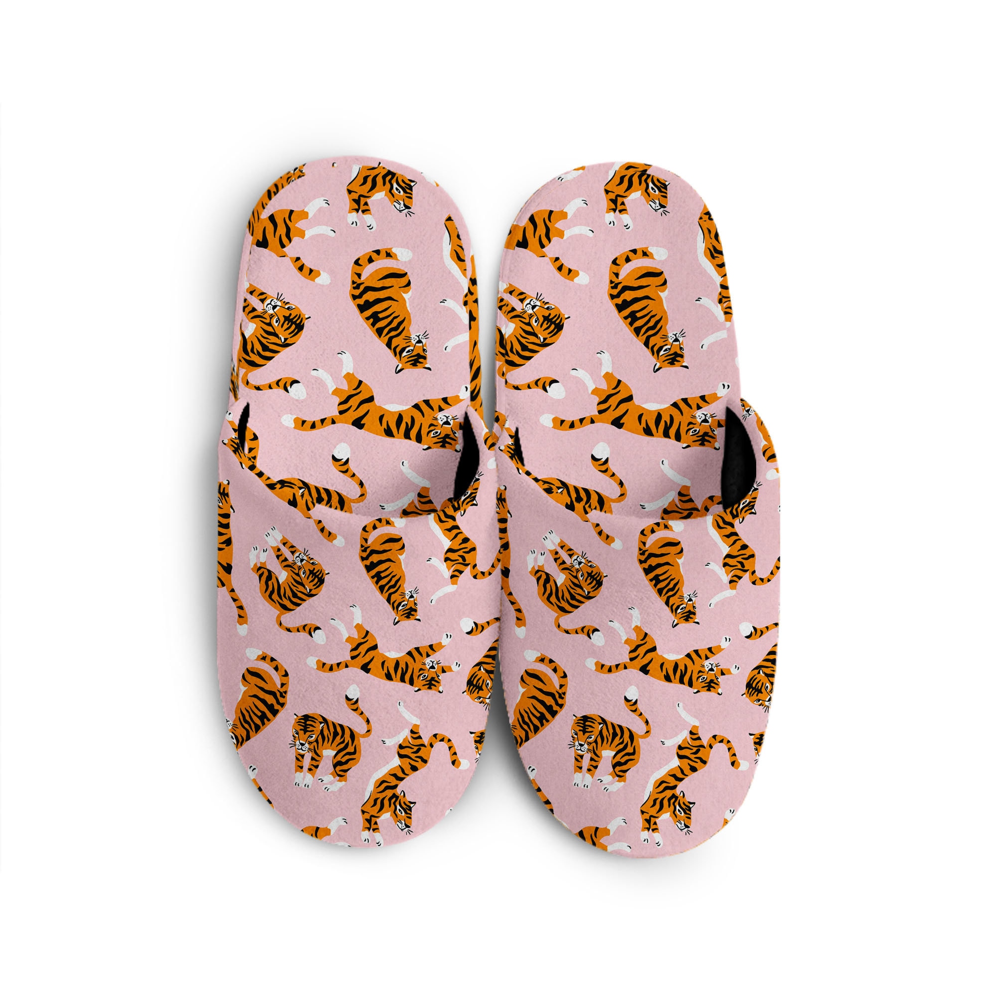 Tiger Slippers Tiger Pattern Slippers Cute Animal Slippers Etsy
