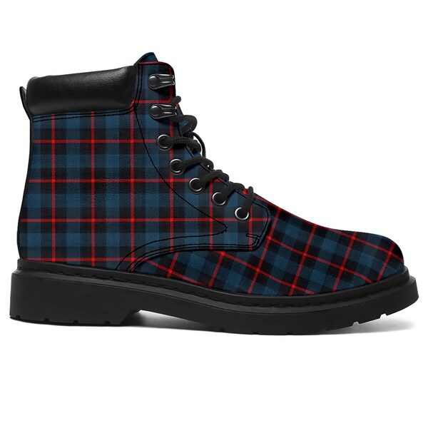patterned duck boots