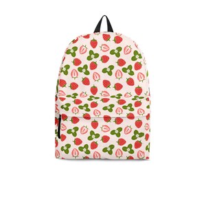 strawberry print backpack