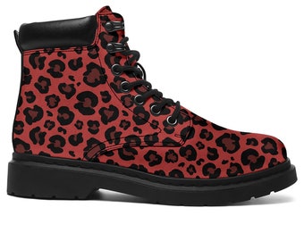 Leopard Winter Boots - Leopard Pattern Booties - Duck Boots - Leopard Print Ankle Boots For Women / Men - Perfect Gift For Leopard Lovers