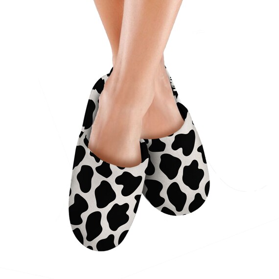 cow pattern slippers