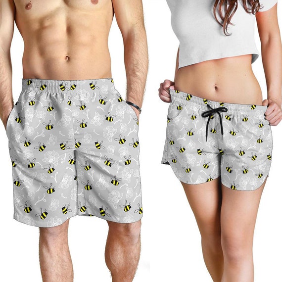 Bee Shorts Bee Pattern Swim Shorts For Women / Men Bee | Etsy