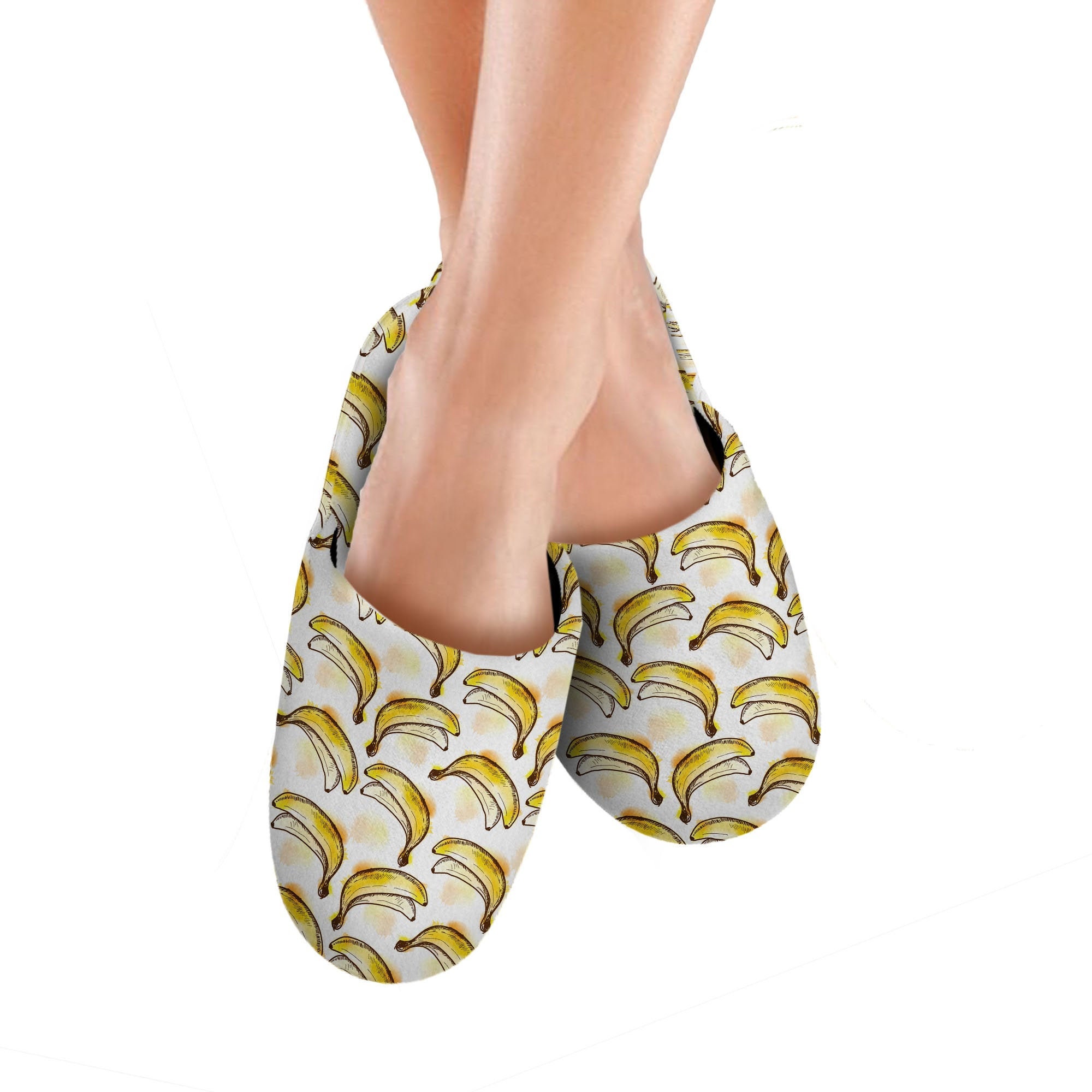 Lofa Nayeli fluffy floral print slippers, Banana Moon