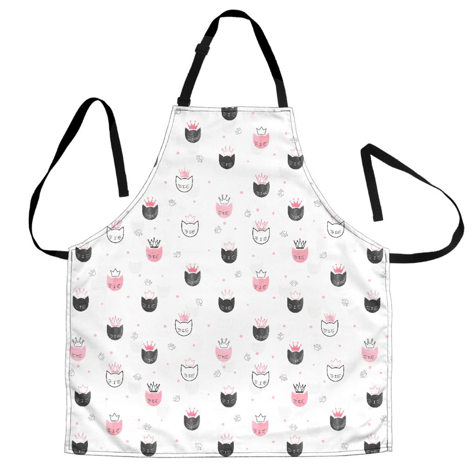 Cat Pattern Apron Cat Printed Apron Cat Print Apron | Etsy