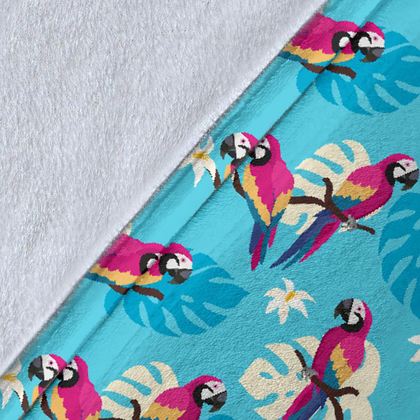 Cute Parrot Blanket Parrot Throw Blanket Parrot Fleece Etsy