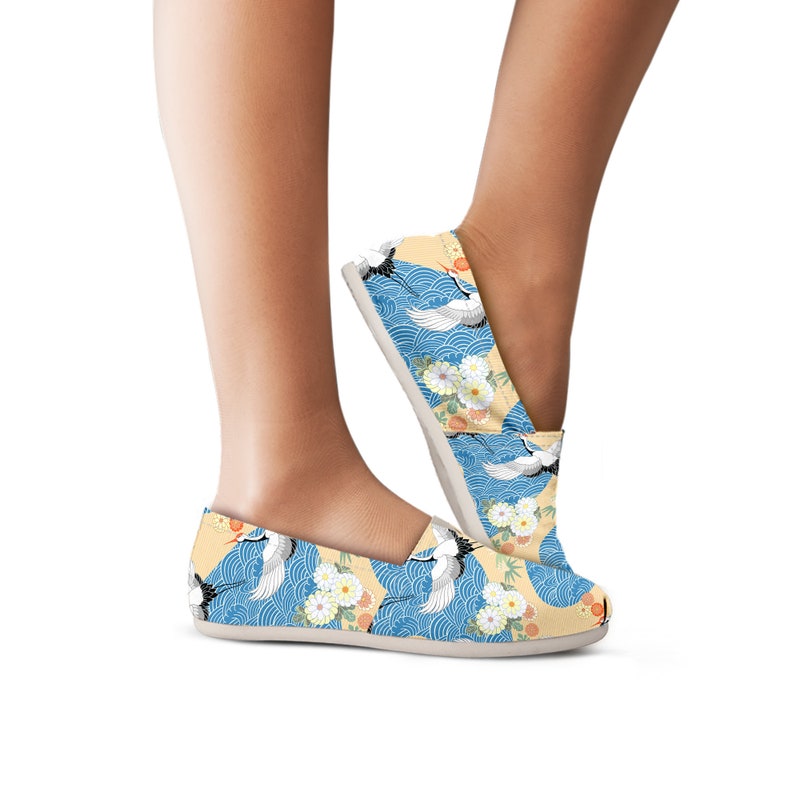 printed canvas shoes