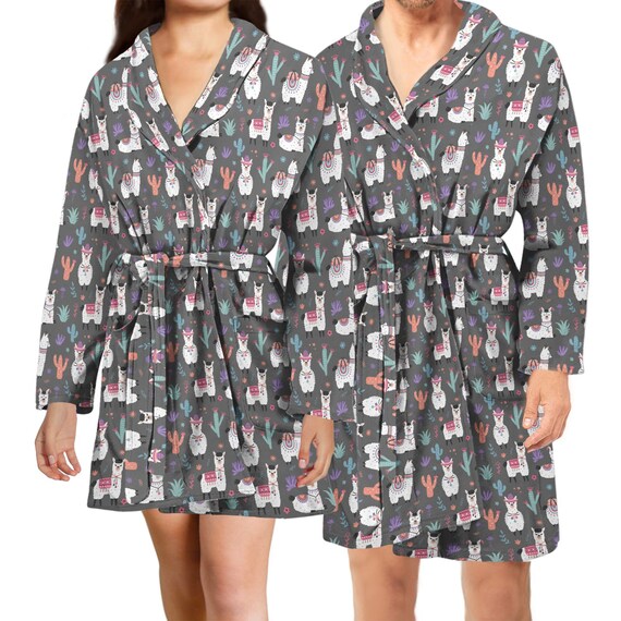 Buy Llama Bathrobe Llama Pattern Bath Robe for Women Men Online