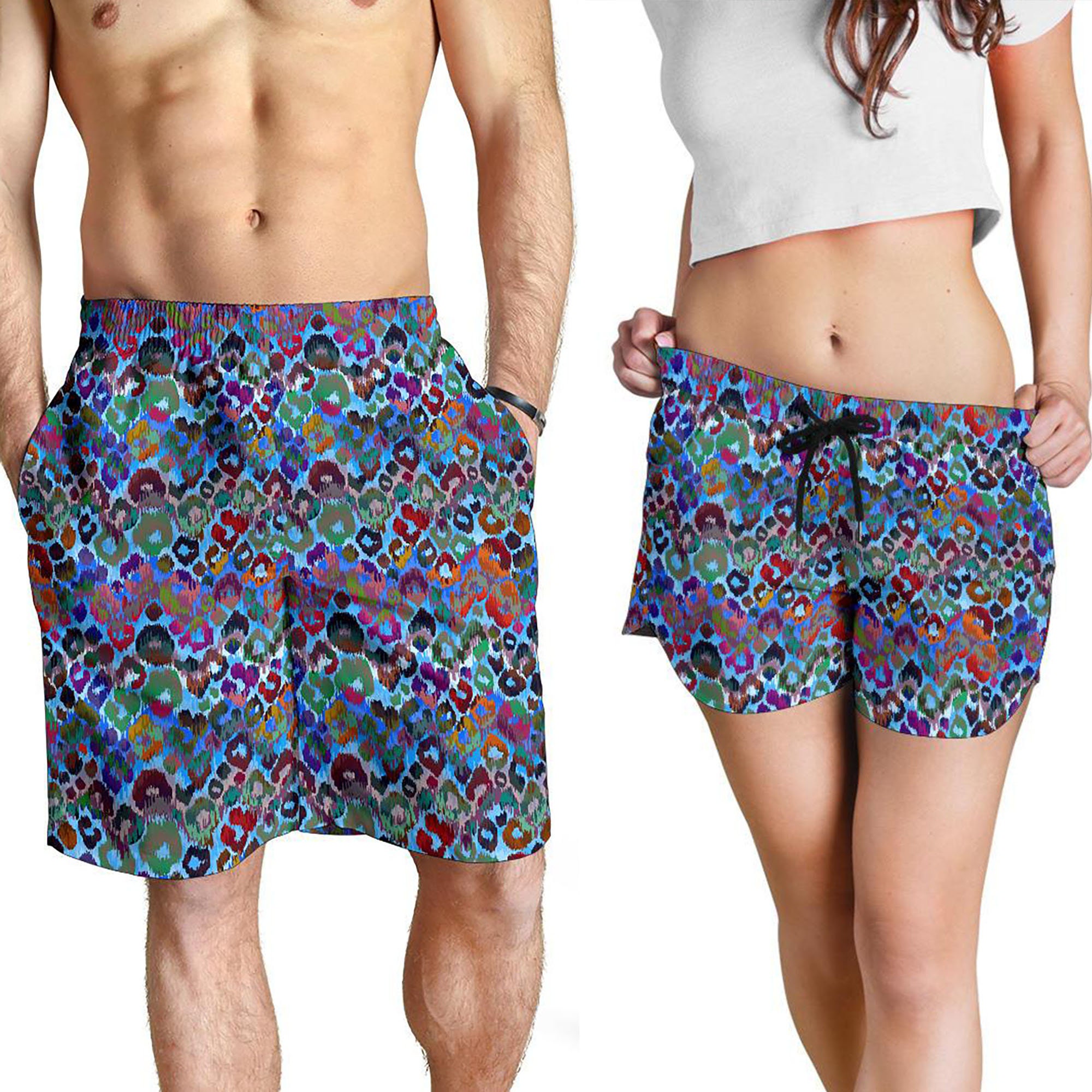 Leopard Print Shorts Leopard Pattern 