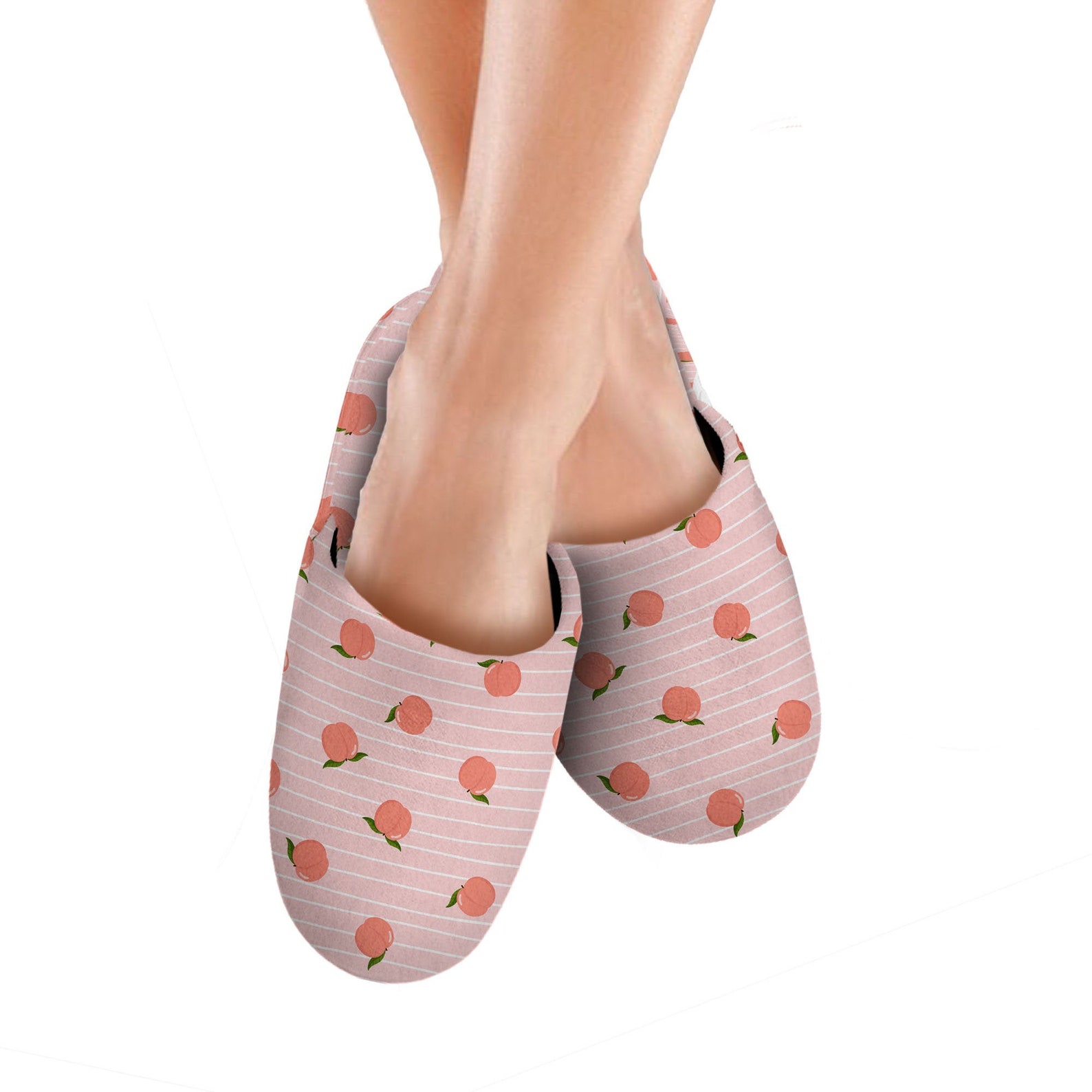 peach color slippers