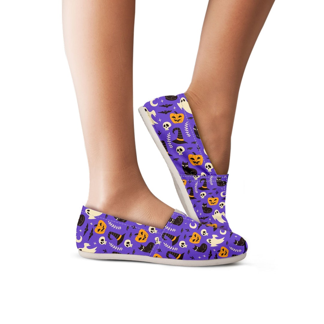 Halloween Slip on Shoes for Women Halloween Themed Sneakers Etsy
