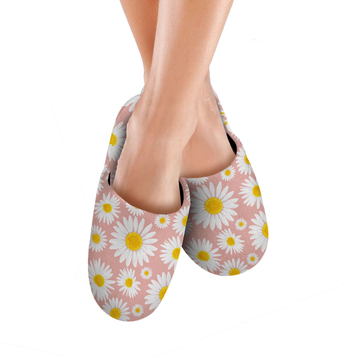 Daisy Flower Slippers Daisy Pattern Slippers Cute Plant Etsy UK