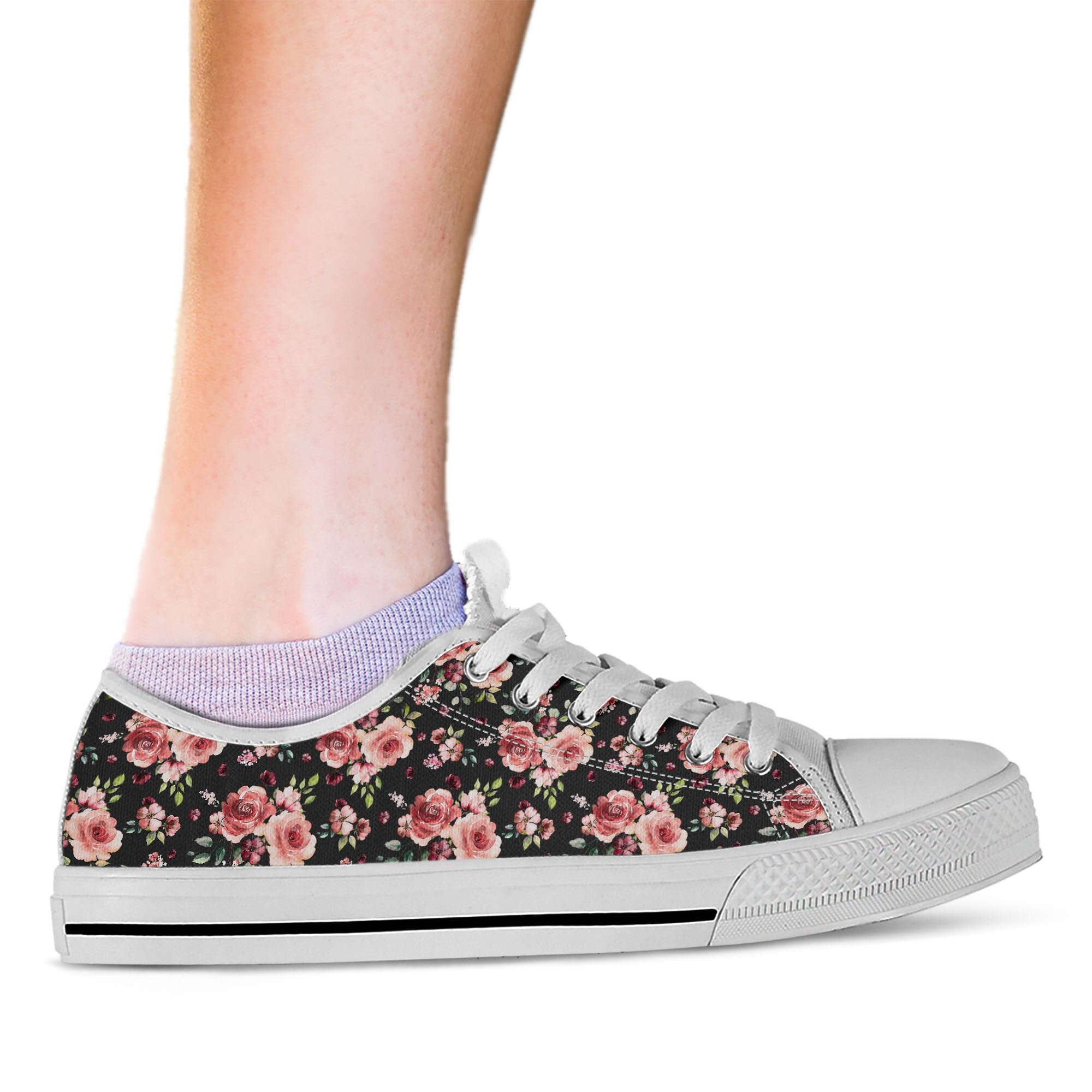 flower print trainers