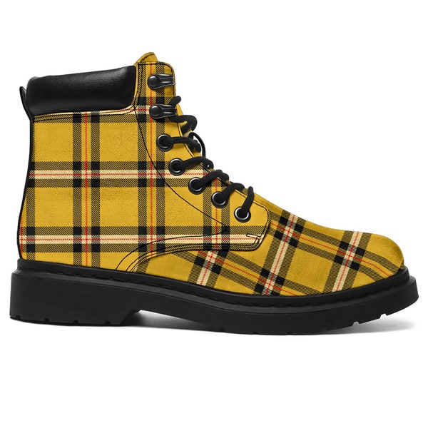 patterned duck boots