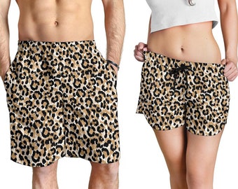 leopard print workout shorts