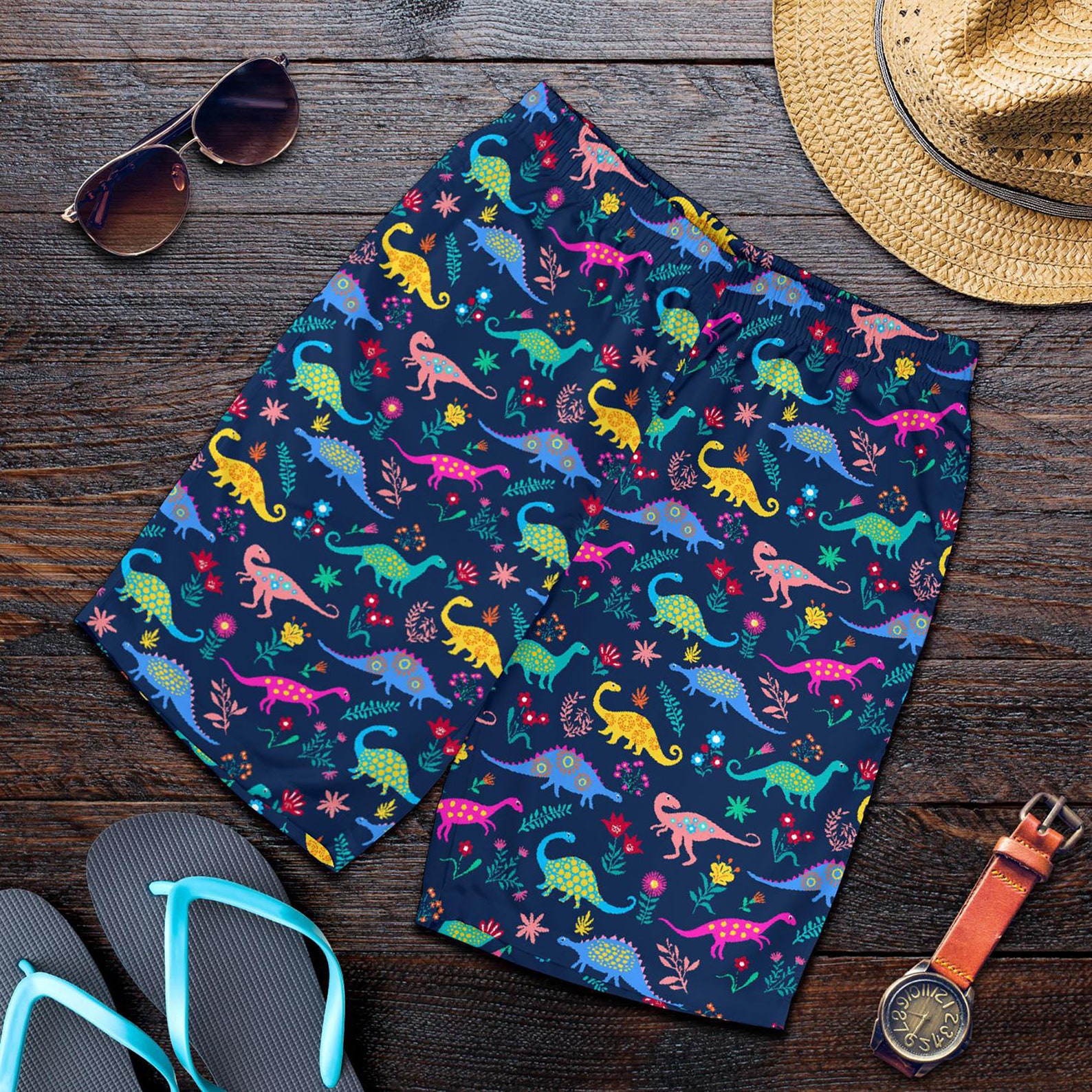 Dinosaur Shorts Dinosaur Pattern Swim Shorts for Women / Men Etsy