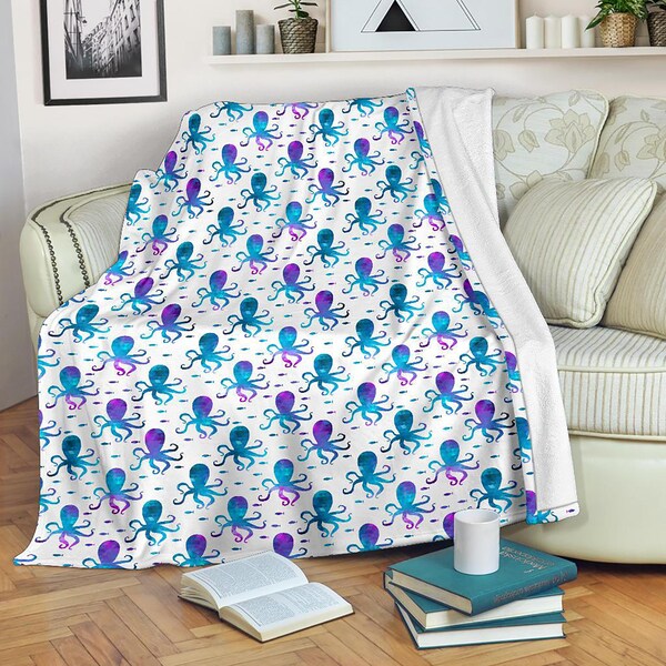 Octopus Blanket Etsy