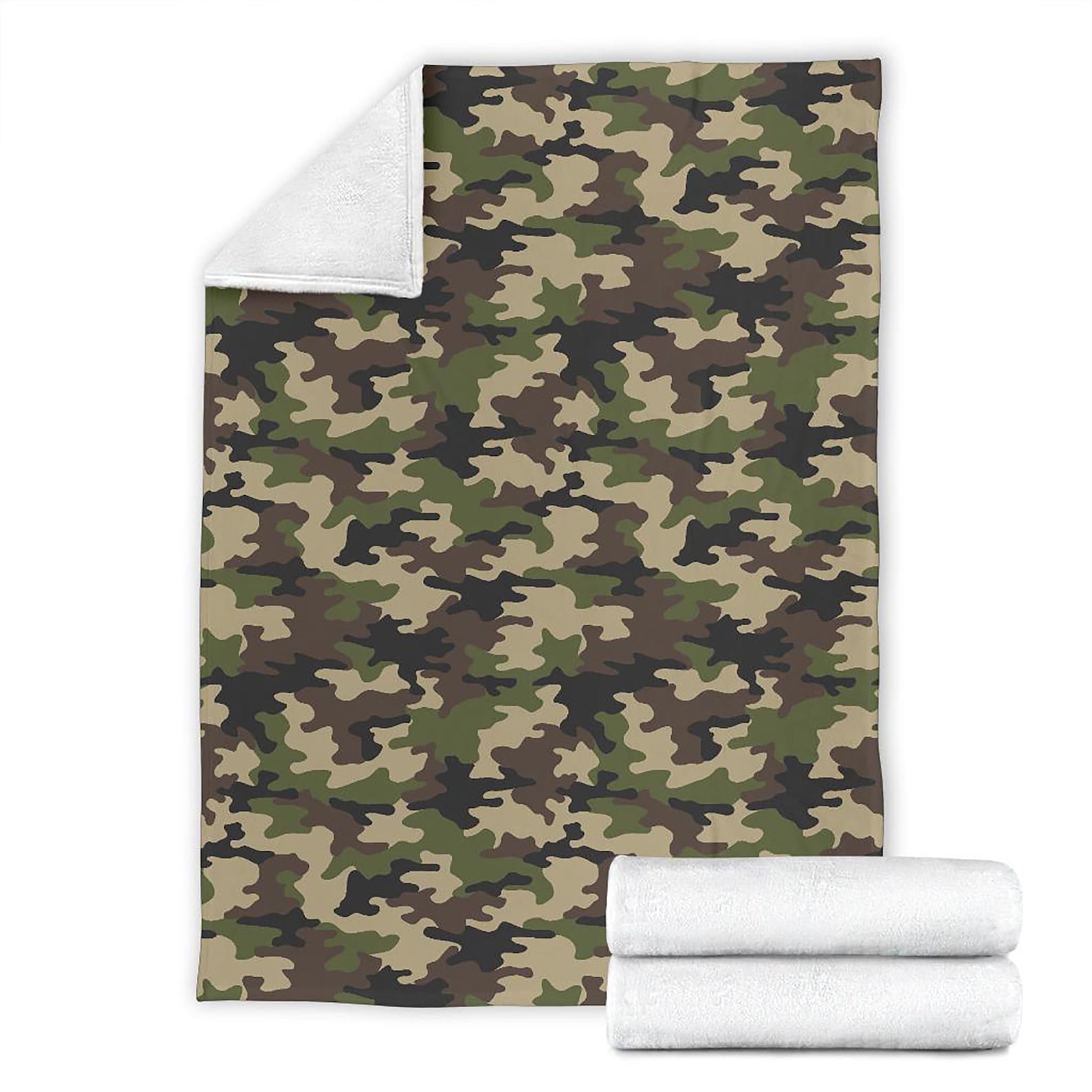 Cute Camouflage Blanket Camouflage Pattern Throw Camo Etsy