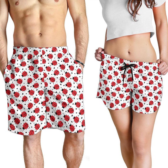 Ladybug Shorts Ladybug Pattern Swim Shorts For Women / Men | Etsy