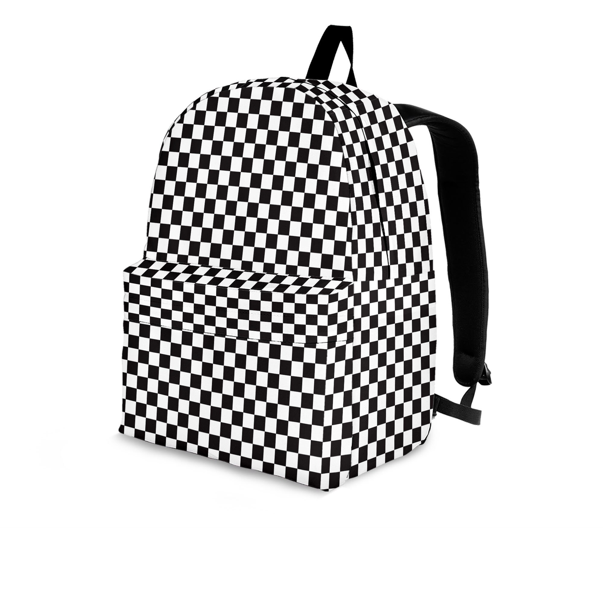 chequered backpack
