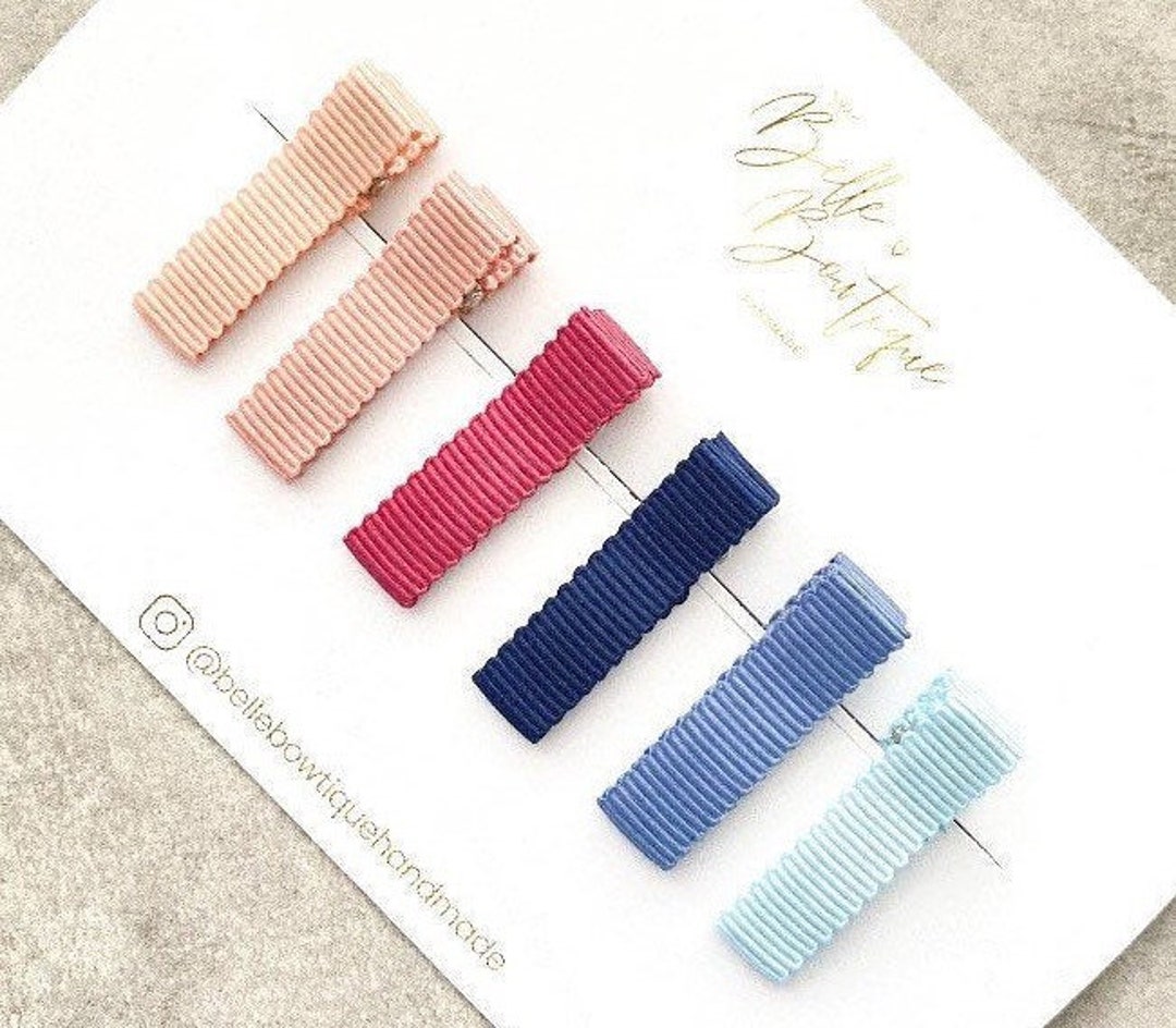 Lined Ribbon Fringe Clips Pack of 6 Small Clips Mini Clips Clip Pack ...