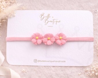 Baby Headband | Pink Flower Headband for Girls | Newborn Baby Headband | Pink Headband | Headband for Baby | Headband Gift| Baby Girl Gift