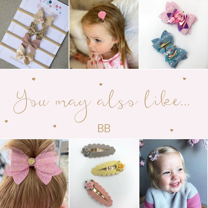 Glitter Bows Rose Gold Bow Hair Clips Hair Bows for Girls Baby Headband Baby Bow Hair Bows Pink Bow