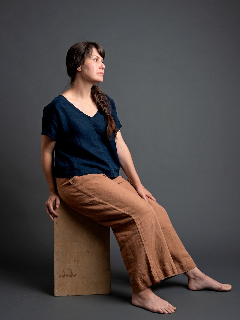 The Wide Leg Pant in Linen