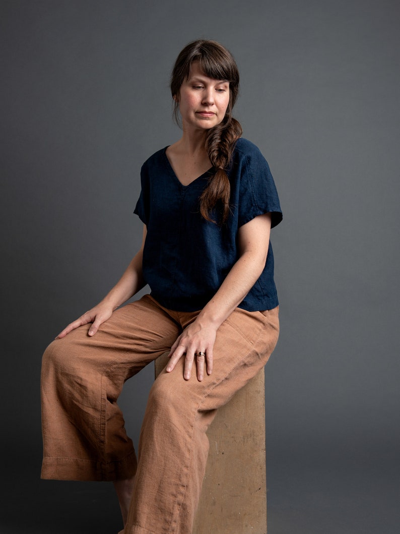 The Wide Leg Pant in Linen