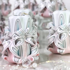 Hand Carved Candle with Unique Design - Perfect Christmas Gift for Students and Welcome Gifts