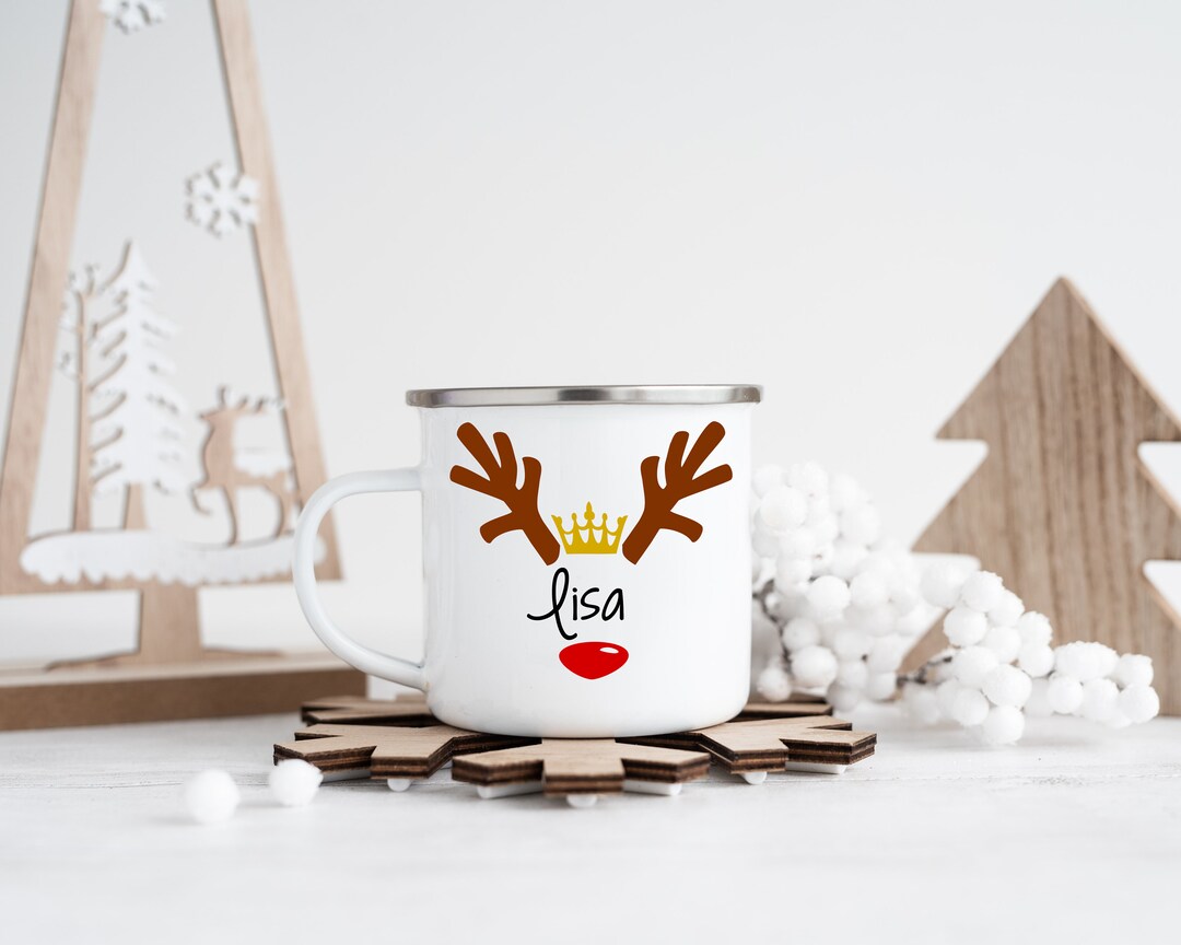 Holiday Mug Personalized Christmas Camp Mug for Kids Hot Chocolate Mug
