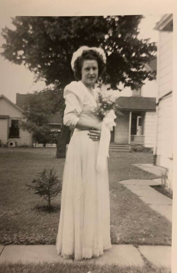 Vintage Bridesmaid dress, custom made early 1950’… - image 7