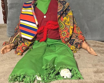 Emmett Kelly, Jr ventriloquist dummy, vintage 1973