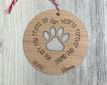 Pet Memorial Ornament - Pet Ornament - Dog Ornament - Cat Ornament - Dog Memorial Ornament - Cat Memorial Ornament - Christmas Ornament