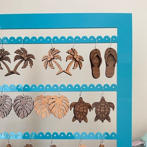 Earring Display SVG Show Display Store Display Earring Rack Stand SVG CNC Laser Ready Files Glowforge