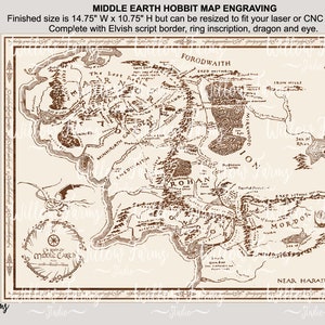 The Hobbit Map Maxi Poster