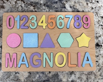 Customizable Name Puzzle SVG: Montessori Learning (Digital Download)