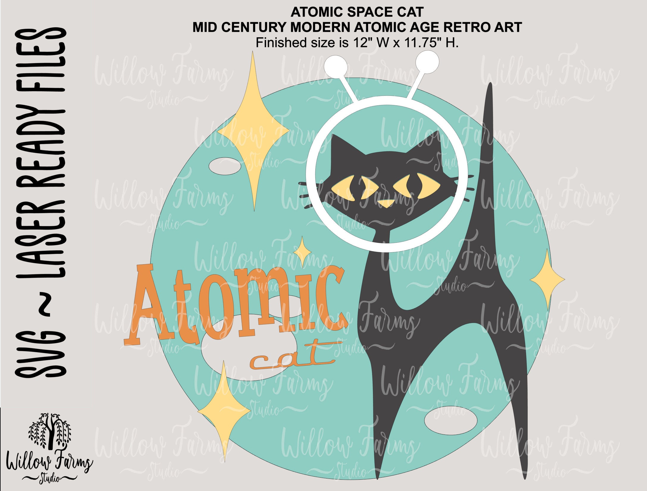 Atomic Cat Cool Cats Welcome Mat Mid Century Modern – Mid Century Modern Gal