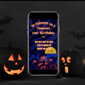 Bad Bunny Halloween Party Invitation, Bad Bunny Birthday Invitation, Benito Birthday Invitation, Party, 30th, 21st, 15th, 25th,18th