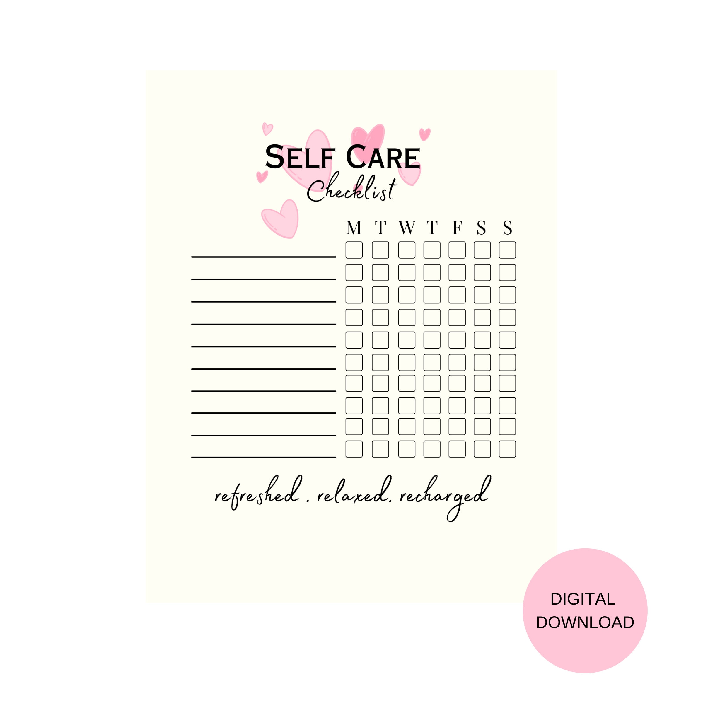 self-care-planner-self-care-checklist-daily-self-care-check-etsy