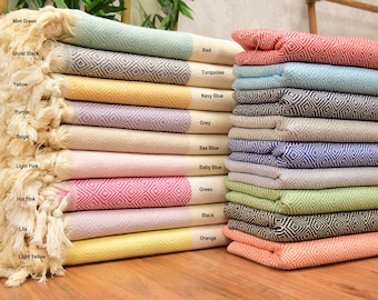 Personalized Turkish Towel, personalized gifts, Holiday, Home Decor, Bachelorette Towel, Bridesmaid Gift Box, Wedding Towel